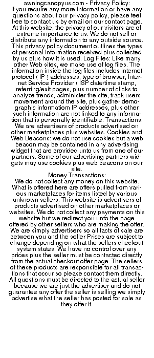 awningcanopyus privacy