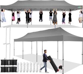 -36-jef 1022 Usggh 36gr 1 10x30 Pop Up Canopy Tent No Sidewall Waterproof Heavy Duty Commerci