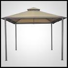 00445 Outdoor Square Gazebo Canopy Tent Steel Frame Shelter 826648300445