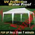 00g216-white Strong Camel Ez Pop Up 10 X20 Wedding Party Tent Folding Gazebo Beach Camping Canopy 0008568792023