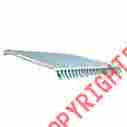 01-0140-a Outsunny Outdoor 10x8 Manual Retractable Patio Deck Sun Shade Canopy Awning Green White 763250282212