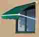 01-0149-a Outsunny 4ft Drop Manual Retractable Window Awning Door Canopy Shelter Shade Cover Green