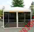 01-0280 Outside Outdoors Easy Pop Up Canopy Tent Mesh Side Walls Big Tan Color New