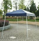 01-0654-a Outsunny Outdoor 8 X 10 Slant Leg Easy Pop-up Sun Shade Canopy Gazebo Party Tent Blue