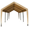 070018009 Impact Canopy Tan Heavy Duty Tent Carport Portable Car Steel