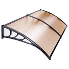 07awn001-pc4080-1006 Yescom 40 80 Sun Shade Canopy Awning For Windows Doors Polycabonatee Brown Hollow Sheet 640671044233