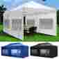 07can001-1020w4 Yescom 10x20 Outdoor Ez Pop Up Canopy Gazebo Wedding Party Tent W Sidewall Carry Bag
