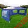 07ten002-3x6x4-03 Yescom 10 Patio Party Tent Outdoor Heavy Duty Gazebo Wedding Canopy W 4 Side Wall Blue 640671036702