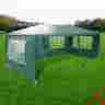 07ten002-3x6x4-04 Yescom 10patio Party Tent Outdoor Heavy Duty Gazebo Wedding Canopy W 4 Side Wall Green 640671036740