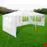 07ten002-3x6x4-07 Yescom 10patio Party Tent Outdoor Heavy Duty Gazebo Wedding Canopy W 4 Side Wall White 640671036788