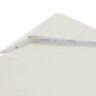 07top003612 1504 Unbranded Tier Gazebo Canopy Top Replacement Outdoor Patio Cover Ivory