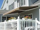 0810y-1210y Mcombo Retractable Patio Deck Awning Sunshade Shelter Outdoor Canopy Brown