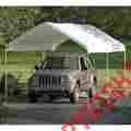 100365 Shelter Logic Car Port Shade 10 X 20 Canopy 6 Leg Cover Awning Weatherproof Garage