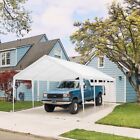 Wes-ov-odf118wh 10foot X 20foot Portable Heavy Duty Canopy Garage Tent Carport Car Shelter Steel Frame