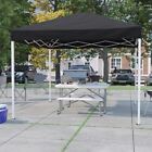 Jj-gz1010-bk-gg 10footx10foot Black Outdoor Pop Up Event Slanted Leg Canopy Tent With Carry Bag