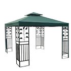 07top002-10t-g04 10x10 Ft Gazebo Canopy Replacement Top Garden Green 617401657421