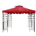 07top003e-10t-r02e 10x10 Ft Garden Gazebo Replacement Canopy Top Red 617401659494
