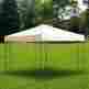 07top004-10-w07 10x10 Ft Garden Gazebo Replacement Canopy Top Cover Outdoor Patio Ivory