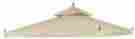 07top011-10twp-fn01 10x10ft Yescom 2-tier Waterproof Gazebo Canopy Replacement Beige Outdoor Garden