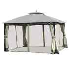 07top014-1210e-2-v 10x12 Ft Windsor Gazebo Canopy Top Replacement 2 Tier Patio Garden