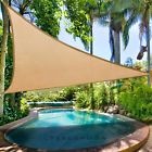 11.5 Triangle Sun Shade Sail 6 Degree Lower Outdoor Desert Sand Yard Garden 640671027915