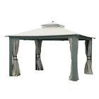 110109250 Sunjoy Replacement Mosquito Netting For Gazebo Khaki 841057133613