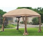 110109569 Sunjoy Replacement Canopy For Curve Gazebo Stripe 841057153116