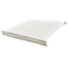 141014 Vidaxl Awning Top Canvas Cream Outdoor Sunshade Patio 8718475873174