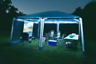 15654 Big Gazebo Tent Illuminated Party Canopy Movie Screen 826648315654