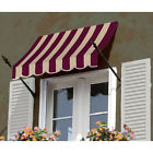 No21-4bt 16-in Awntech 52.5-in Wide X Project Burgundy Tan Stripe Open Slope Window Dooor