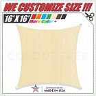 16 X16 Colourtree Beige Sun Shade Sail Canopy Square Commercial 794834286562