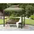 179433048 Grover Outdoor 3 Person Gazebo Swing Lawn Garden Deck Pool Patio Canopy Porch Daybed 753179433048