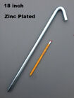 18 Zinc Plated Hook Stake. Monk Industries. Brand New