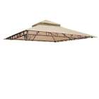 2-tier 07top010-10twp-cn01 10x10 Ft Waterproof Gazebo Canopy Top Replacement