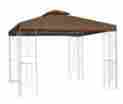 Grc-250b-fb-100 2-tier Kenley Replacement Gazebo Canopy Roof Top Cover 10 X Beige Durable