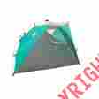 2000019402 Coleman Hatteras Fast Pitch Beach Shade W Drink Sleeve 8lbs Teal Grey 076501159585