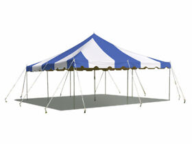 Bt-pe22bw1b 20foot X Weekender Canopy Pole Tent Blue And White Party Event Backyard