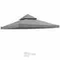 07top009-10twp-g09 26363 Gi General 10x10 Ft Waterproof Gazebo Canopy Top Replacement Gray