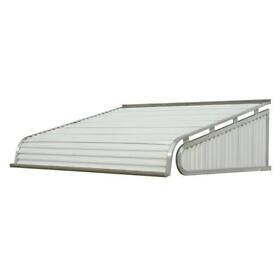 K150703601 3 Ft Door Canopy Aluminum Fixed Awning Sun Rain Cover 1500 Series 12inchx42inch White