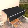 3069339 Vidaxl Manual Retractable Awning With Blind Anthracite 720286396636