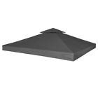 40878 Vidaxl Dark Gray Gazebo Canopy Top Replacement Cover 8718475870005