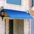 Er2442-4bb 42-inch Awntech 4-feet Dallas Retro Window Entry Awning 24 By Bright Blue 731478823692