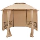 43166 Vidaxl Garden Marquee With Curtains Pavilion Tent Gazebo 8718475507291