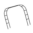 43235-182269 Lejoy Garden Metal Pergola Arbor Wide High Assemble 760960271727