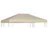 44784 Vidaxl Gazebo Top Cover Beige 718475704966