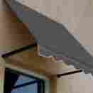 Cr34-3g 48-inch Awntech 3-feet Dallas Retro Window Entry Awning 44 By Gray 731478638104