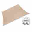 481407 California Sun Shade 10 Ft Rectangle Sail Kit Desert Sand 799870481407