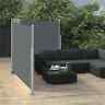 48444 Vidaxl Retractable Side Awning Anthracite 719883766812