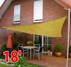 48726 Outdoor Patio Sun Shade Yellow Triangle Sail Canopy 822434848726