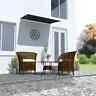 48851 Vidaxl Retractable Awning Anthracite 719883794365